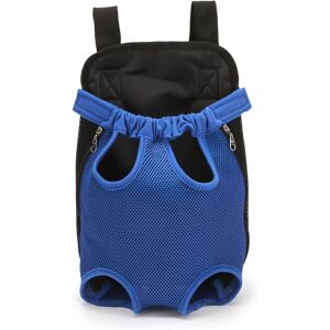 MEMKEY Pet Backpack, Adjustable Pet Backpack, Dog Travel Bag, Pet Carrier Bag with Ventilated Design (M, Blue)
