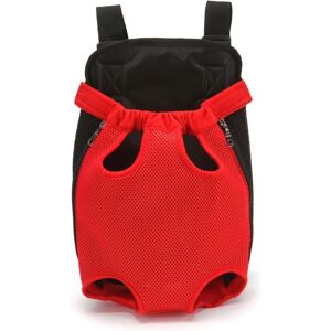 Memkey - Pet Backpack, Adjustable Pet Backpack, Dog Travel Bag, Pet Carrier Bag with Ventilated Design (m, Red)