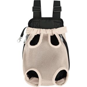 GROOFOO Pet Carrier Backpack - Adjustable Pet Front Cat Dog Carrier Backpack Travel Bag,Legs Out,Easy-Fit for Traveling Hiking Camping for Small Medium Dogs