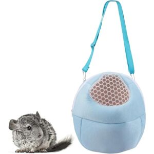 Groofoo - Pet Carrier Backpack for Small Animals, Travel Handbag for Cat, Puppy, Guinea Pig, Hedgehog, Hamster (Blue, s)
