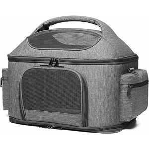 Héloise - Pet Carrier - Tote Bag for Cats and Dogs - Airline Approved - Car Seat Carrier (Grey)