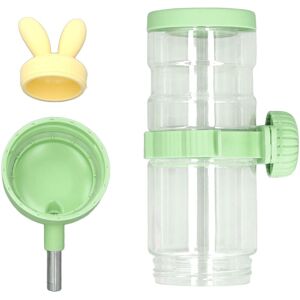GROOFOO Pet Hanging Water Bottle Multipurpose Leakage Proof Large Capacity Hanging Water Feeder for Small Animals Rabbit Guinea Pig Hedgehog Rat Green 550ml