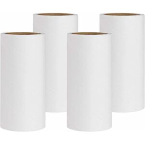 Héloise - Refill Adhesive Brushes, Lint Remover Replacement Rollers 4 Rolls of 240 Sheets for Removing Pet Hair, Lint and Dust from Clothes, Fabrics
