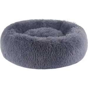 Longziming - Round Fluffy Dog Cat Bed Cat Beds, Fluffy Dog Bed Donut Anti Stress Plush Comfortable Washable for Dog Cat Small Medium Large XH034 Dark