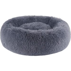 Longziming - Round Fluffy Dog Cat Bed Cat Beds, Fluffy Dog Bed Donut Anti Stress Plush Comfortable Washable for Dog Cat Small Medium Large XH034 Dark