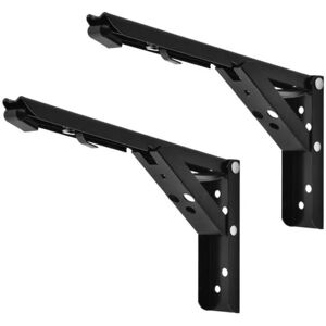 ZVD Shelf Bracket,2PCS Metal Wall Shelf Bracket Wrought Iron Triangular Shelf Bracket for Bathroom,Kitchen