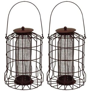 SELECTIONS Squirrel Proof Hanging Suet Fatball Bird Feeder (Set of 2)