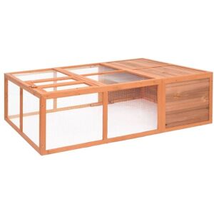 Garden Animal Cage 150x100x50 cm Solid Firwood Vidaxl