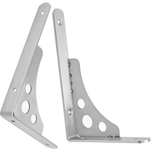 ZVD Wall Mount Shelf Bracket 2 PCS Heavy Duty 90 Degree Stainless Steel Right Angle Liner Support Floating Shelves Triangle Bracket Setdition with