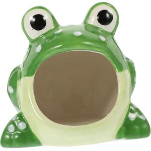 GROOFOO Warm Cool Ceramic Hamster Nest Small Animal Bed Guinea Pig Hideout Pet Cage Accessory Summer House Pet Bed