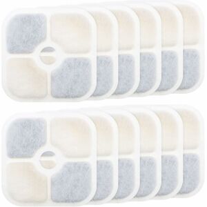 12-pack replacement drinking fountain filters, compatible with Catit pixi 43717, 8.4 x 8.4 cm Ymyny 12-pack replacement drinking fountain filters, compatible with Catit pixi 43717, 8.4 x 8.4 cm Ymyny