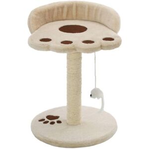 Vidaxl - Cat Tree with Sisal Scratching Post 40 cm Beige and Brown Vidaxl - Cat Tree with Sisal Scratching Post 40 cm Beige and Brown