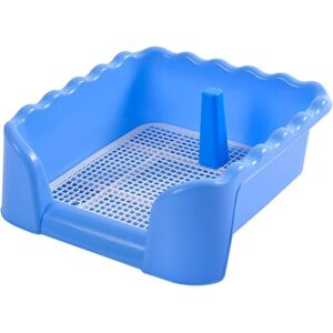 Longziming - 1pc Blue Pet Toilet Fenced Portable Tray Grid Litter Dog Training Toilet for Medium Small Size Pet Supplies Potty Longziming - 1pc Blue Pet Toilet Fenced Portable Tray Grid Litter Dog Training Toilet for Medium Small Size Pet Supplies Potty