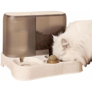 TEHTUY 2-in-1 Automatic Dispenser, Drinking Fountain, Water Feeding Bowl for Cats, Feeding Station, Removable Feeding Bowl for Kittens, Dogs, and Cats, TEHTUY 2-in-1 Automatic Dispenser, Drinking Fountain, Water Feeding Bowl for Cats, Feeding Station, Removable Feeding Bowl for Kittens, Dogs, and Cats,