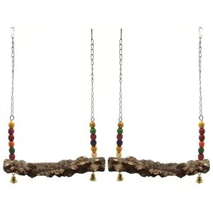 TLILY 2 Pack Chicken Bird Swing,Natural Wooden Swing Toys,Wood Stand for Chick,Safe Coop Accessories Bird,Parrot TLILY 2 Pack Chicken Bird Swing,Natural Wooden Swing Toys,Wood Stand for Chick,Safe Coop Accessories Bird,Parrot