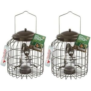 Gardman - 2 x Heavy Duty Squirrel Proof Fort Wild Bird Seed Feeder Steel A01820 Gardman - 2 x Heavy Duty Squirrel Proof Fort Wild Bird Seed Feeder Steel A01820
