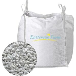 20-40mm Round White Pebbles - Premium Aggregate Bulk Bag - 850 kilos 20-40mm Round White Pebbles - Premium Aggregate Bulk Bag - 850 kilos