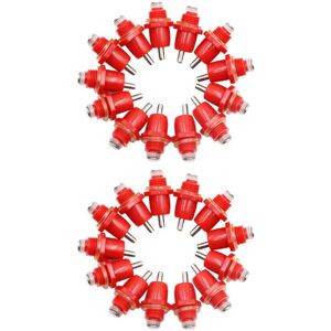 TLILY 200 Pcs Poultry Chicken Nipple Drinker Type Bird with Automatic Feeder TLILY 200 Pcs Poultry Chicken Nipple Drinker Type Bird with Automatic Feeder