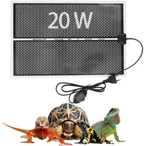 TEHTUY 20W 28x42cm Reptile Heating Mat, Adjustable Terrarium Heating Mat with Temperature Control for Reptiles, Heating Pad for Turtles, Geckos, Snakes, TEHTUY 20W 28x42cm Reptile Heating Mat, Adjustable Terrarium Heating Mat with Temperature Control for Reptiles, Heating Pad for Turtles, Geckos, Snakes,