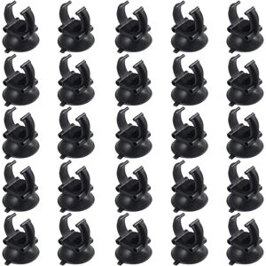 Memkey - 25pcs Aquarium Suction Cup Tube Holder, Aquarium Suction Cup Holder, Aquarium Sucker, Aquarium Suction Cup Clip, Black pvc Plastic Memkey - 25pcs Aquarium Suction Cup Tube Holder, Aquarium Suction Cup Holder, Aquarium Sucker, Aquarium Suction Cup Clip, Black pvc Plastic
