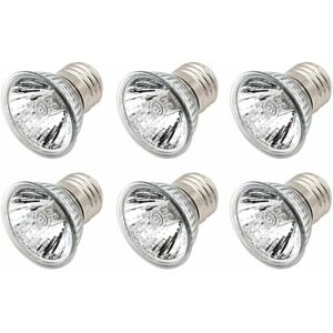 JUNJUN 25W E27 Ampou Tortoise Heating Lamp, uva uvb Ampou Repti Heating Ampou Lamp, for Reptis Lizard Turtle Aquarium (Pack of 6) JUNJUN 25W E27 Ampou Tortoise Heating Lamp, uva uvb Ampou Repti Heating Ampou Lamp, for Reptis Lizard Turtle Aquarium (Pack of 6)