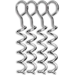 Csparkv - 2pcs Camping Ground Nails Camping Accessories Metal Leash Tie Down Spiral Pole Heavy Duty Tent Spiral Anchor Iron Dog Anchor Csparkv - 2pcs Camping Ground Nails Camping Accessories Metal Leash Tie Down Spiral Pole Heavy Duty Tent Spiral Anchor Iron Dog Anchor