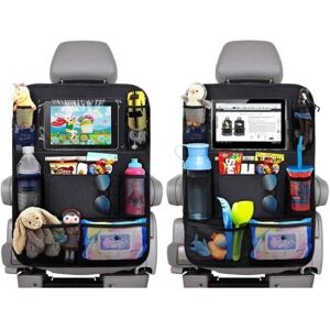 BASETBL 2pcs Car Organizer, Back Seat Protector Kick Mats Black BASETBL 2pcs Car Organizer, Back Seat Protector Kick Mats Black