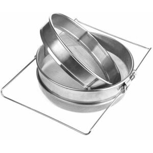 Mumu - 2pcs Stainless Steel Double Honey Strainer Beekeeping Beekeeper Filter Honey Extraction Trich Honey Strainer Honey Filter Mumu - 2pcs Stainless Steel Double Honey Strainer Beekeeping Beekeeper Filter Honey Extraction Trich Honey Strainer Honey Filter