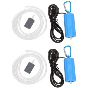 TLILY 2X usb Aeration Air Pump Aquarium Aerator Oxygen Go Fishing Mini Aquarium Ultra Quiet - Blue TLILY 2X usb Aeration Air Pump Aquarium Aerator Oxygen Go Fishing Mini Aquarium Ultra Quiet - Blue