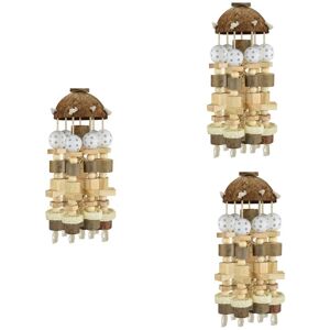 TLILY 3X Bird Parrot Toy,Large Parrot Toy Natural Wooden Blocks Bird Chewing Toy Parrot Cage Bite Toy Suits for Macaws Parrots TLILY 3X Bird Parrot Toy,Large Parrot Toy Natural Wooden Blocks Bird Chewing Toy Parrot Cage Bite Toy Suits for Macaws Parrots