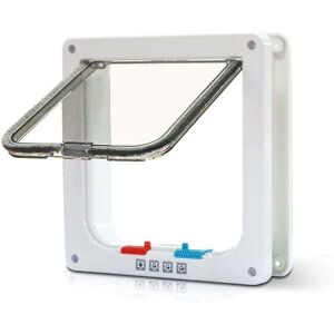 YMYNY 4 Position Cat Flap, Cat Flap with Tunnel Cover, Cutout for Dogs, Cat Flap, Cat Door with Lock, Cat Flaps for Small Animals, Cat Mate, Lockable, Easy YMYNY 4 Position Cat Flap, Cat Flap with Tunnel Cover, Cutout for Dogs, Cat Flap, Cat Door with Lock, Cat Flaps for Small Animals, Cat Mate, Lockable, Easy