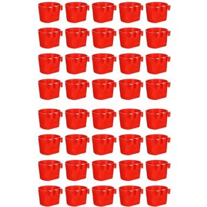 TLILY 40 Pcs Rabbit Chicken Feeders for Cage, Hanging Chicken Feeding Cup, Plastic Bird Seed Bowl, Feeder TLILY 40 Pcs Rabbit Chicken Feeders for Cage, Hanging Chicken Feeding Cup, Plastic Bird Seed Bowl, Feeder