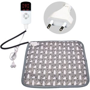 TEHTUY 45x45cm Heated Dog and Cat Mat with Auto Off Timer, Electric Pet Heating Pad with Adjustable Temperature and Anti-Bite Cord TEHTUY 45x45cm Heated Dog and Cat Mat with Auto Off Timer, Electric Pet Heating Pad with Adjustable Temperature and Anti-Bite Cord