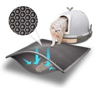 SERBIA 61x38 cm, Gris) Tapis Litière Chat Bac à Litière pour Chats, Imperméable Non Toxique EVA,Double Couche en Nid d'abeille Design SERBIA 61x38 cm, Gris) Tapis Litière Chat Bac à Litière pour Chats, Imperméable Non Toxique EVA,Double Couche en Nid d'abeille Design