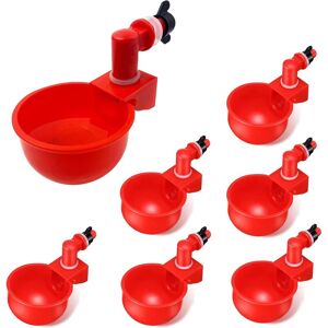 Tinor - 6pcs Automatic Chicken Drinking Cups, Plastic Bowl, Poultry Water Dispenser, Automatic Drinking Water Cups for Chicks, Quails, Ducks, Birds Tinor - 6pcs Automatic Chicken Drinking Cups, Plastic Bowl, Poultry Water Dispenser, Automatic Drinking Water Cups for Chicks, Quails, Ducks, Birds