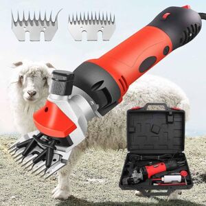 850W Electric Sheep Shears, 13-Tooth Straight Knife + 9-Tooth Machete, 6-Speed Professional Heavy Duty Electric Clipper, for Farm Livestock and Pets 850W Electric Sheep Shears, 13-Tooth Straight Knife + 9-Tooth Machete, 6-Speed Professional Heavy Duty Electric Clipper, for Farm Livestock and Pets