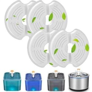 TOOLIVE 8Pcs Pet Water Fountain Replacement Filter, for 2.5L Stainless Steel Cat Water Fountain, Activated Carbon Filter for Cat Water Fountain TOOLIVE 8Pcs Pet Water Fountain Replacement Filter, for 2.5L Stainless Steel Cat Water Fountain, Activated Carbon Filter for Cat Water Fountain