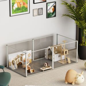Bingo Paw - BingoPaw Acrylic Dog Playpen Kennel Whelping Pen Box Anti-anxiety Small Pet Barrier Fence Bingo Paw - BingoPaw Acrylic Dog Playpen Kennel Whelping Pen Box Anti-anxiety Small Pet Barrier Fence