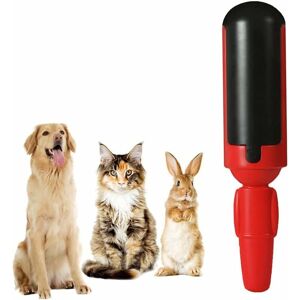 Héloise - Adhesive Hair Remover Brush for Pets Cat Dog, Hair Remover Roller Lint Pick Up Hair Remover Magic Reusable for Cleaning Carpet Clothes Red Héloise - Adhesive Hair Remover Brush for Pets Cat Dog, Hair Remover Roller Lint Pick Up Hair Remover Magic Reusable for Cleaning Carpet Clothes Red