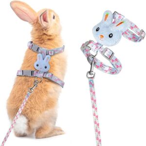 Csparkv - Adjustable Dwarf Rabbit Harness Leash for Rabbits Vest Kitten Harness,Cat Harness Rabbit Accessories,Harnesses and Leashes for Small Csparkv - Adjustable Dwarf Rabbit Harness Leash for Rabbits Vest Kitten Harness,Cat Harness Rabbit Accessories,Harnesses and Leashes for Small