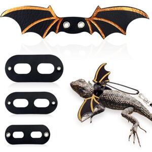 TORMATOR Adjustable lizard leash, harness for winged bearded dragons, soft leash for reptiles, leopard geckos, amphibians and other small animals (black) TORMATOR Adjustable lizard leash, harness for winged bearded dragons, soft leash for reptiles, leopard geckos, amphibians and other small animals (black)