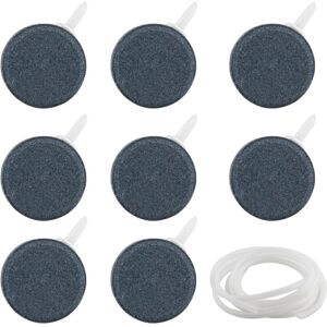 Alwaysh - Aquarium Air Stone Set of 8 - Oxygen Stone for Ponds - Bubble Oxygen Diffuser for Aquarium - Nano Air Pump - with 1.5m Tube, 1 Suction Cup, Alwaysh - Aquarium Air Stone Set of 8 - Oxygen Stone for Ponds - Bubble Oxygen Diffuser for Aquarium - Nano Air Pump - with 1.5m Tube, 1 Suction Cup,