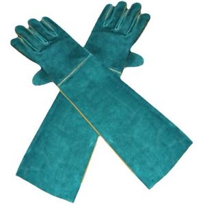 CYSLMUK Anti-Bite Animal Handling Gloves, Safety Leather Work Gloves for Bathing, Grooming, Handling Dog, Cat, Bird, Snake, Lizard, Reptile - Protective CYSLMUK Anti-Bite Animal Handling Gloves, Safety Leather Work Gloves for Bathing, Grooming, Handling Dog, Cat, Bird, Snake, Lizard, Reptile - Protective