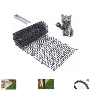 TORMATOR Anti-Cat Mat with Spikes, 200 x 30cm Cat and Dog Repellent Deterrent Mat, with 8 U-Shaped Ground Anchors, Natural & Eco-Friendly Cat and Dog TORMATOR Anti-Cat Mat with Spikes, 200 x 30cm Cat and Dog Repellent Deterrent Mat, with 8 U-Shaped Ground Anchors, Natural & Eco-Friendly Cat and Dog