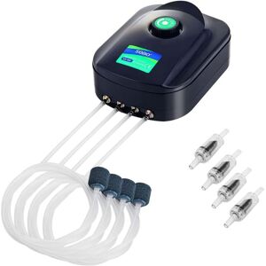 TONCHEAN Aquarium Air Pump, Ultra Quiet Oxygen Air Pump, 8W Energy Efficient 4-Way Aquarium Aeration Pump TONCHEAN Aquarium Air Pump, Ultra Quiet Oxygen Air Pump, 8W Energy Efficient 4-Way Aquarium Aeration Pump