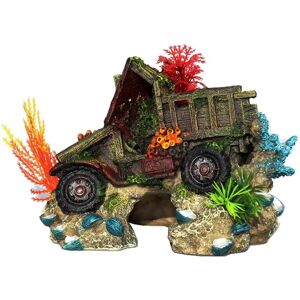 TLILY Aquarium Shell Truck Wreck Coral Reef Decoration Ornaments Fish Shrimp Shelter Fish Tank Landscaping Aquascape Decor TLILY Aquarium Shell Truck Wreck Coral Reef Decoration Ornaments Fish Shrimp Shelter Fish Tank Landscaping Aquascape Decor