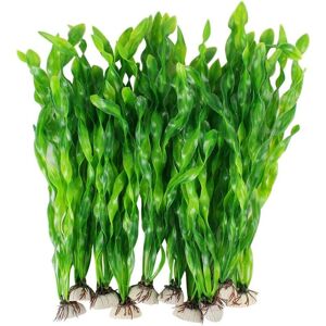 Groofoo - Artificial Seaweed Water Plants for Aquarium, Plastic Fish Tank Plant Decorations 10 pcs (Green) Groofoo - Artificial Seaweed Water Plants for Aquarium, Plastic Fish Tank Plant Decorations 10 pcs (Green)