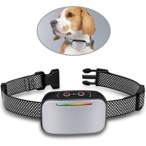 Automatic Anti-Bark Collar for Dogs, Smart Bark Control, IP67 Waterproof, led Indicator - Silver Ymyny Automatic Anti-Bark Collar for Dogs, Smart Bark Control, IP67 Waterproof, led Indicator - Silver Ymyny