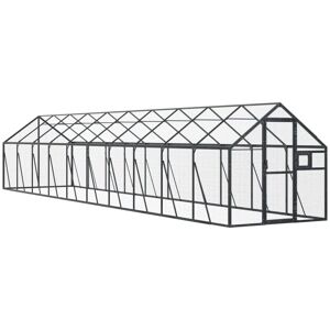 vidaXL Outdoor Bird Cage - 1.79x10x1.85 m - Aviary, Aluminum vidaXL Outdoor Bird Cage - 1.79x10x1.85 m - Aviary, Aluminum