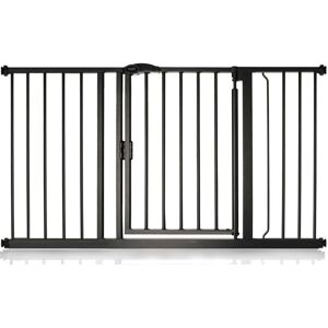 Bettacare - Auto Close Pet Gate, 132.6cm - 139.6cm, Matt Black, Pressure Fit Stair Gate for Dog & Puppy Bettacare - Auto Close Pet Gate, 132.6cm - 139.6cm, Matt Black, Pressure Fit Stair Gate for Dog & Puppy